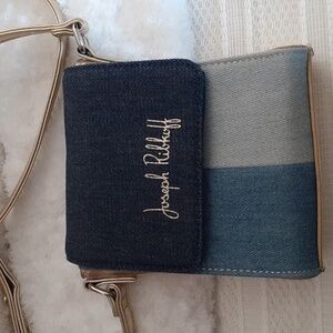 Joseph Ribkoff Two-Tone Denim Crossbody Bag